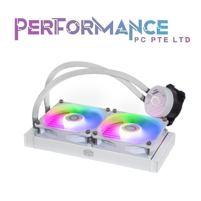 CoolerMaster MASTERLIQUID 240L CORE ARGB CPU AIO COOLER - Black / White (2 YEARS WARRANTY BY BAN LEONG TECHNOLOGIES PTE LTD)