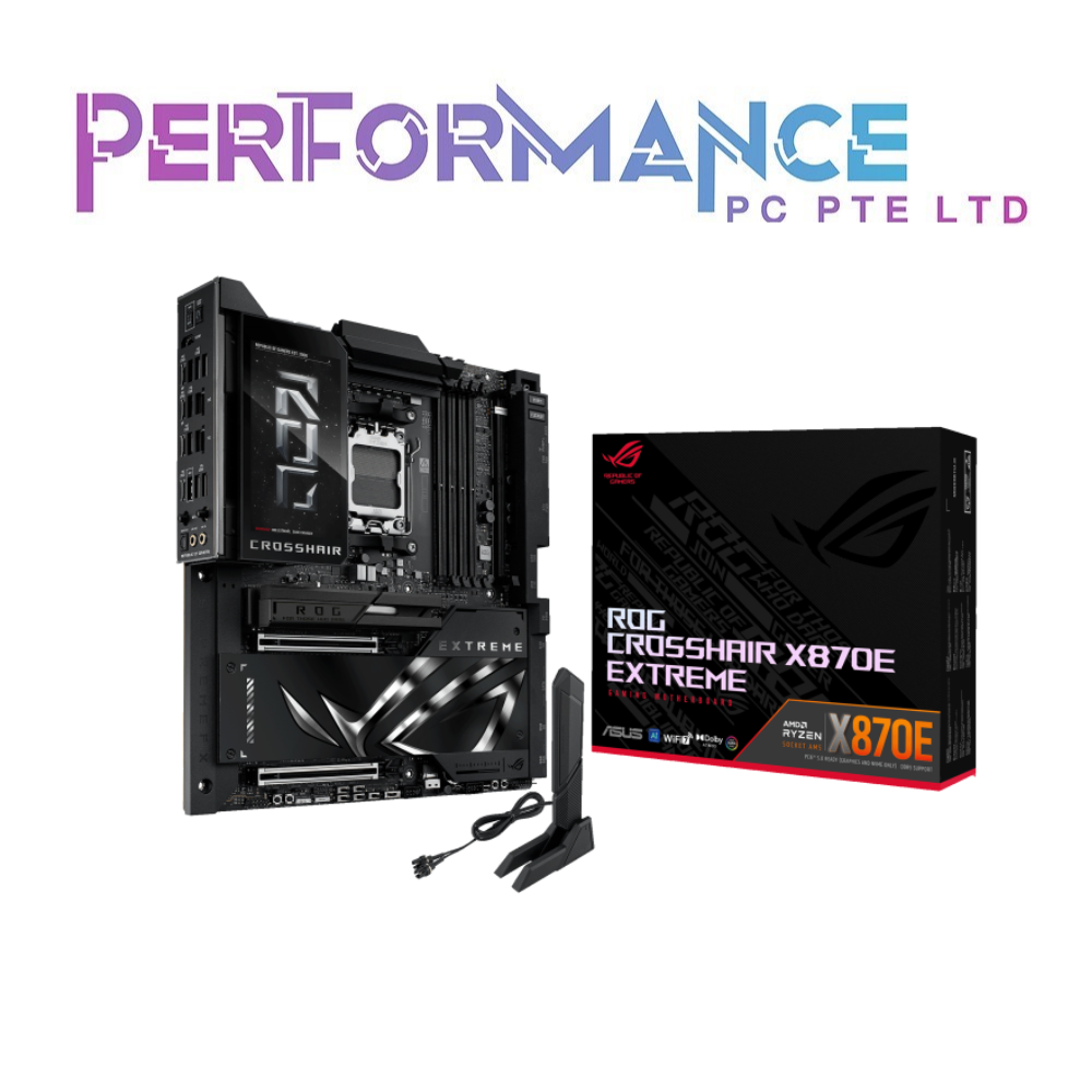 ASUS ROG CROSSHAIR X870E EXTREME AMD X870E CHIPSET (3 YEARS WARRANTY BY BAN LEONG TECHNOLOGIES PTE LTD)
