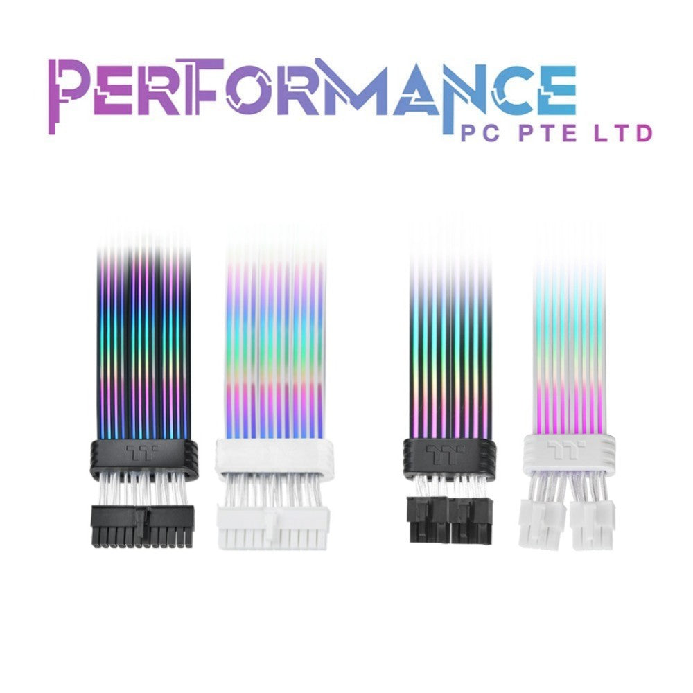 THERMALTAKE TT MOD 8 PIN /24 PIN ARGB EXTENSION CABLE BLACK/ SNOW (1 YEARS WARRANTY BY CORBELL TECHNOLOGIES PTE LTD)