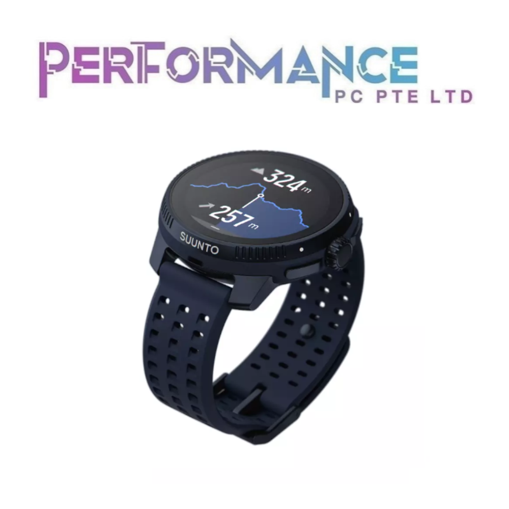 SUUNTO RACE Sport Fitness Military Tested Sleep Tracking Workout Planning Ai Coach Training Zone Unisex Smart Watch 2 Year Warranty by Ban Leong