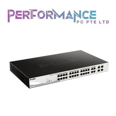 D-LINK 1210-28P 28-port Fast Ethernet Smart Managed PoE (193W) Switch with 4-port Gigabit Uplinks (LIFE TIME WARRANTY BY BAN LEONG TECHNOLOGY PTE LTD)