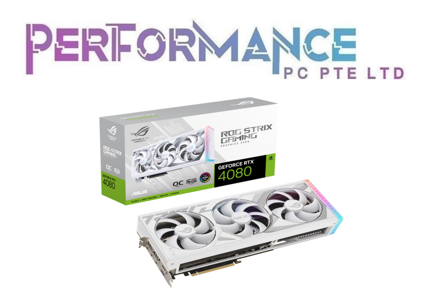 ROG STRIX GEFORCE RTX 4080 16GB GDDR6X WHITE OC EDITION (3 YEARS WARRANTY BY AVERTEK ENTERPRISES PTE LTD)