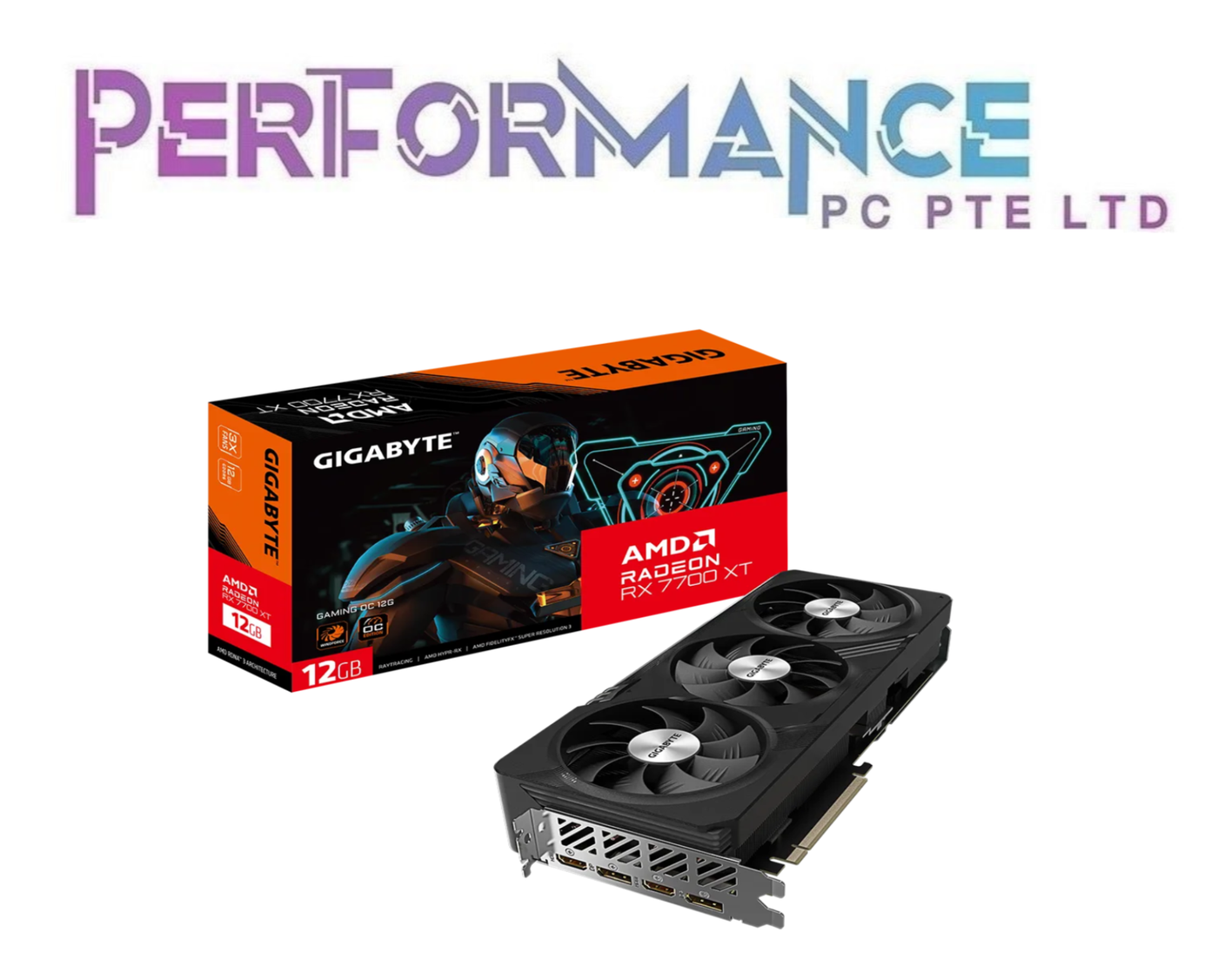 GIGABYTE RADEON RX 7700 XT GAMING OC 12GB GRAPHIC CARD (3 YEARS WARRANTY BY CDL TRADING PTE LTD)