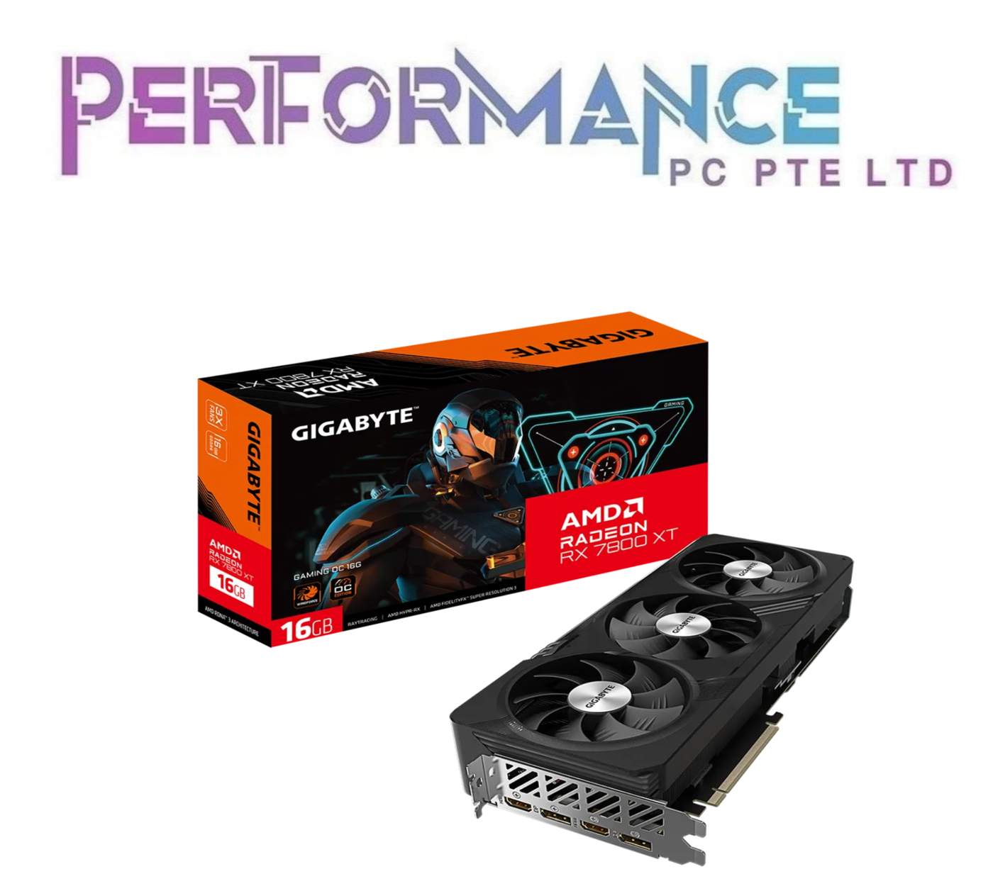 GIGABYTE Radeon RX 7800 XT RX7800 XT RX 7800X GAMING OC 16GB GRAPHIC CARD (3 YEARS WARRANTY BY CDL TRADING PTE LTD)