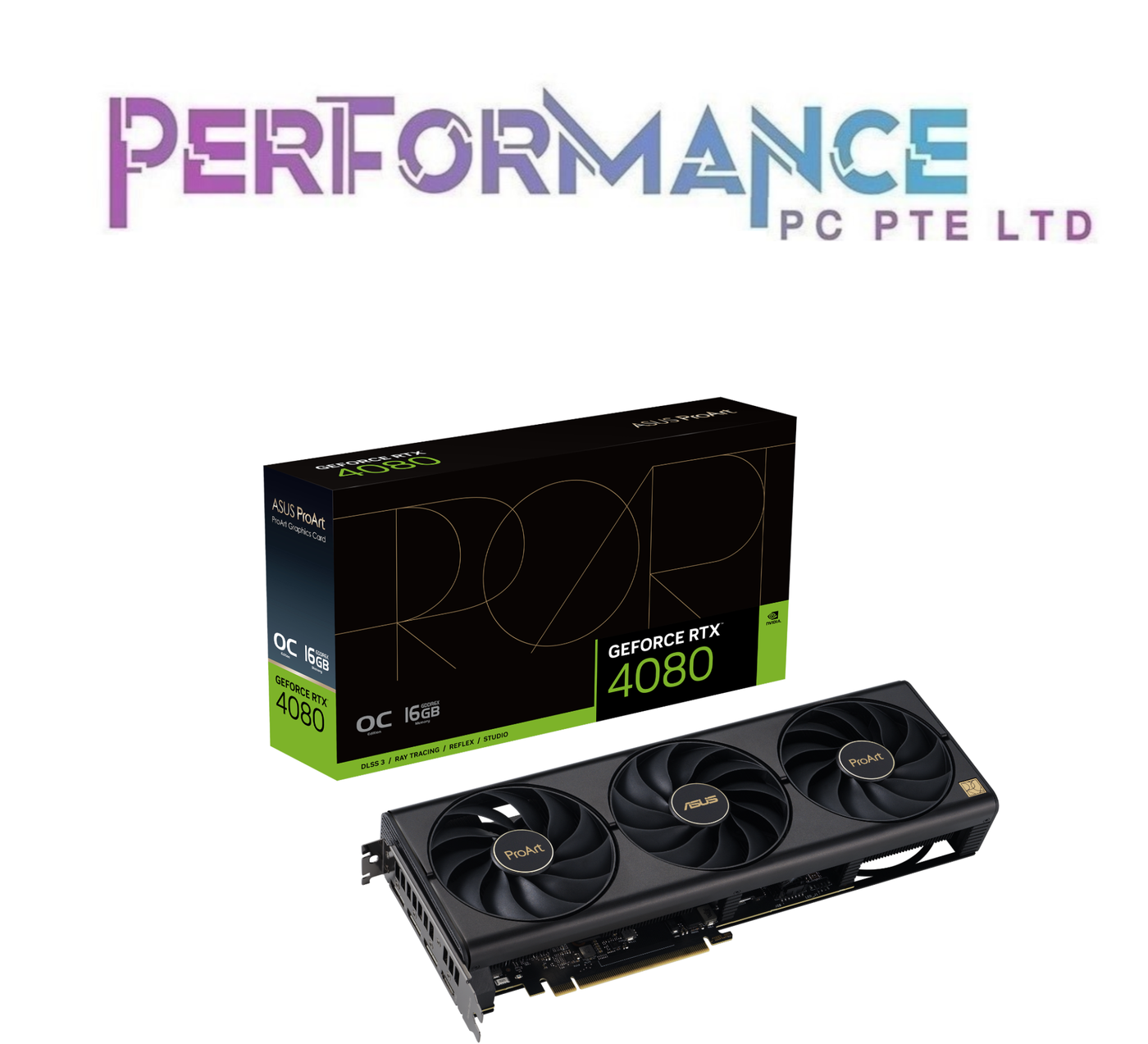 PROART GEFORCE RTX4080 RTX 4080 16GB OC EDITION GDDR6X GRAPHIC CARD (3 YEARS WARRANTY BY AVERTEK ENTERPRISES PTE LTD)