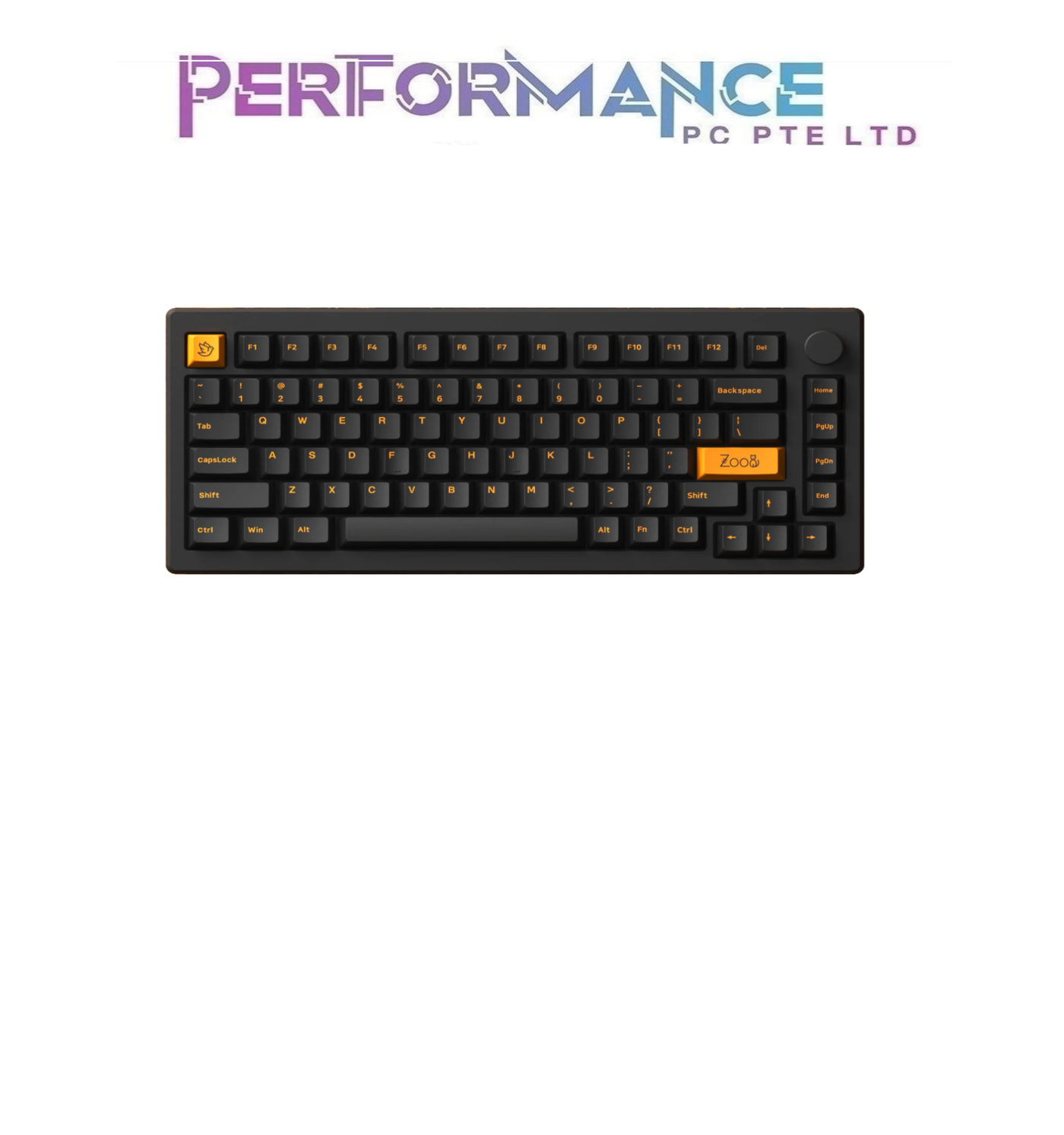 AKKO Keyboard - MOD007 PC Orange on Black + Akko Piano (1 YEAR WARRANTY APPLIED)