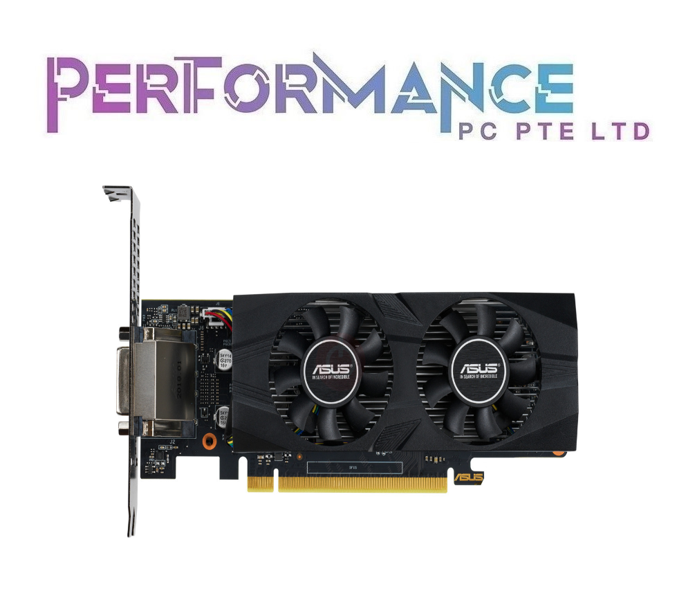 ASUS GeForce GTX 1650 GTX1650 OC edition 4GB GDDR5 powerful low-profile GPU designed for durability. (3 YEARS WARRANTY BY AVERTEK ENTERPRISES PTE LTD)