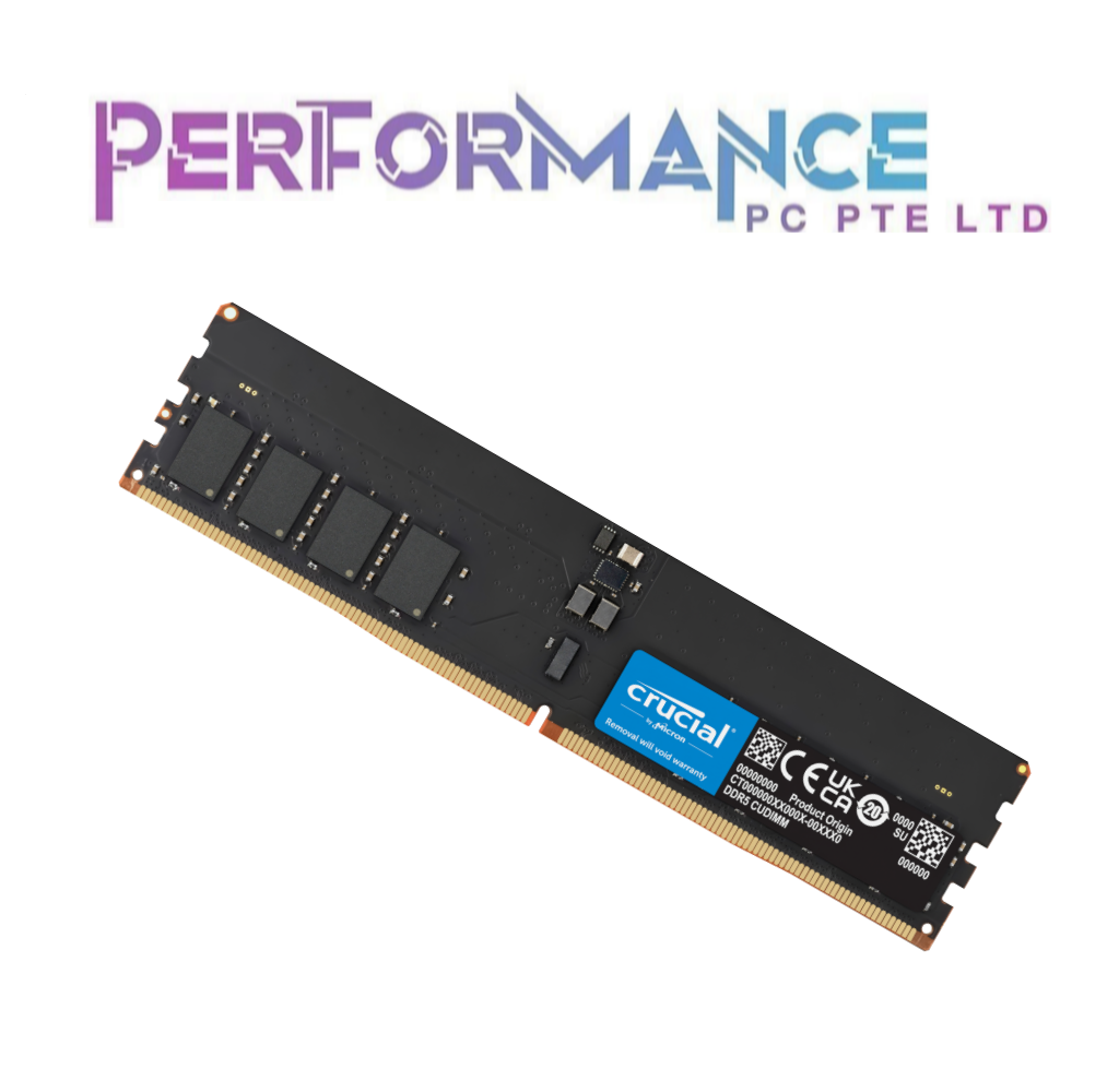 Crucial 16GB/24GB/32GB/64GB DDR5-6400 CUDIMM/CSODIMM SINGLE KIT (LIMITED LIFETIME WARRANTY)