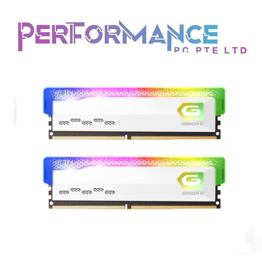 GEIL ORION V RGB 6000MHz CL38 2x16GB DDR5 RAM GREY/RED/WHITE (LIMITED LIFETIME WARRANTY BY CDL TRADING PTE LTD)