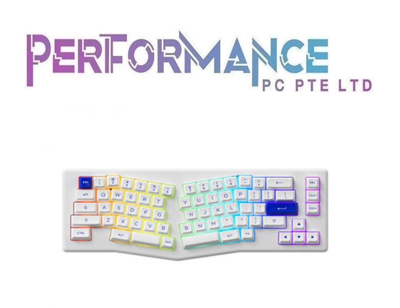 AKKO Keyboard - ACR PRO Alice Spray Painted Acrylic White pre-assembled Bundle Akko silver