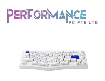 AKKO Keyboard - ACR PRO Alice Spray Painted Acrylic White pre-assembled Bundle Akko silver