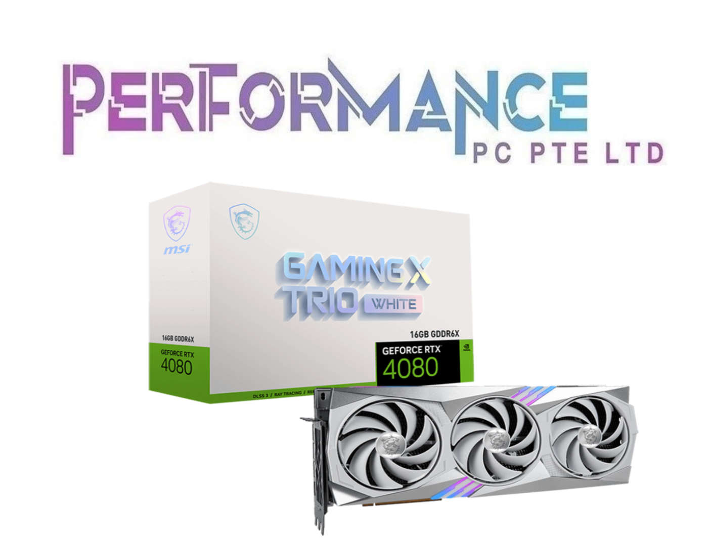 GeForce RTX 4080 RTX4080 16GB GAMING X TRIO WHITE GRAPHIC CARD (3 YEARS WARRANTY BY CORBELL TECHNOLOGY PTE LTD)