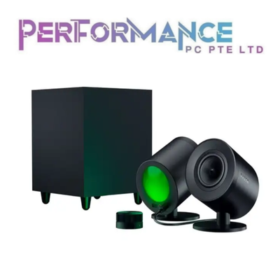 Razer Nommo V2 - Full-Range 2.1 PC Gaming Speakers with Wired Subwoofer - EU/IDN + UK/MY/SG/UAE Packaging (1 YEAR WARRANTY BY BAN LEONG TECHNOLOGY PTE LTD)