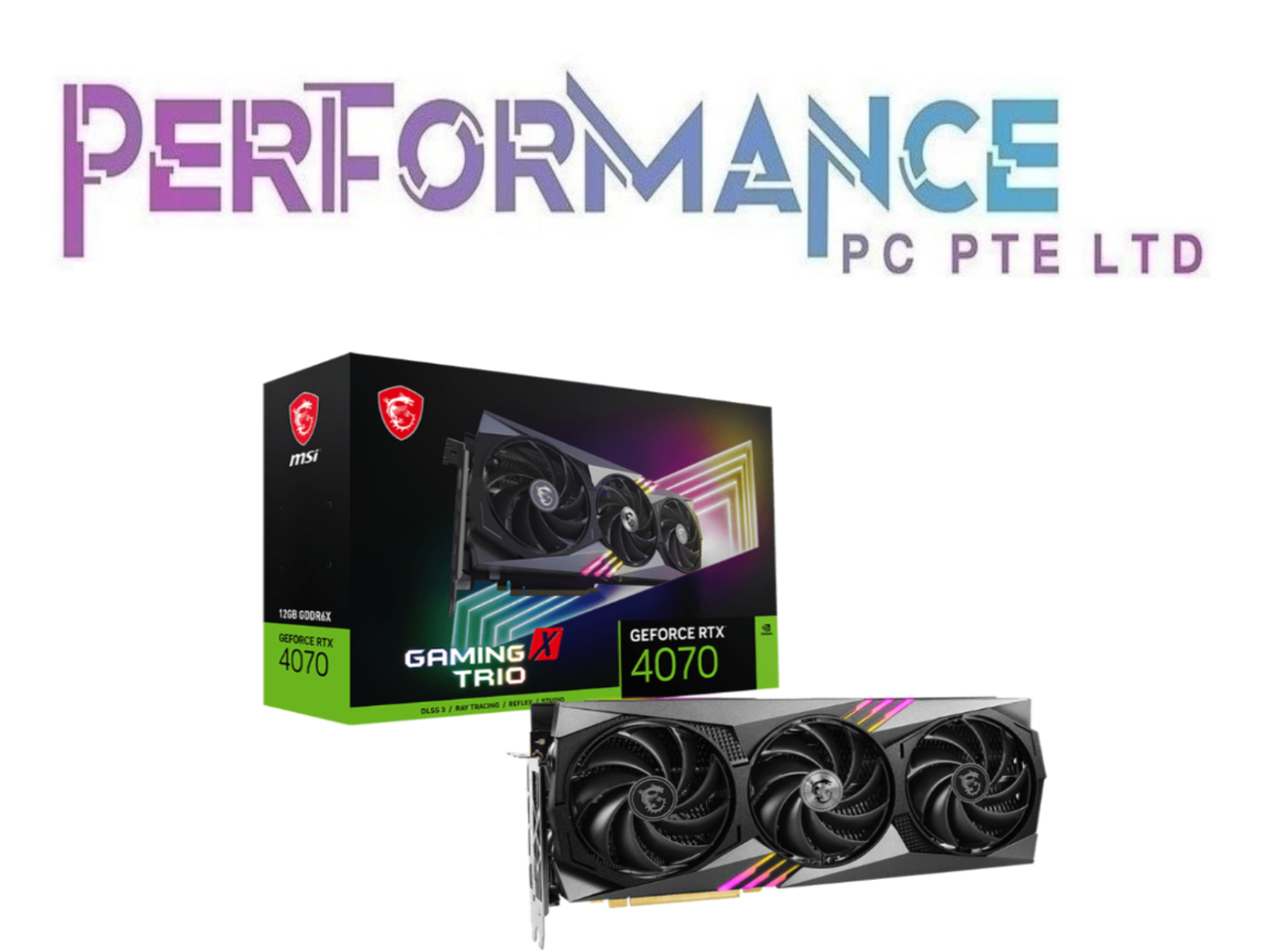 MSI GeForce RTX 4070 RTX4070 GAMING X TRIO 12GB GDDR6X Graphic Card GPU (3 YEARS WARRANTY BY CORBELL TECHNOLOGY PTE LTD)