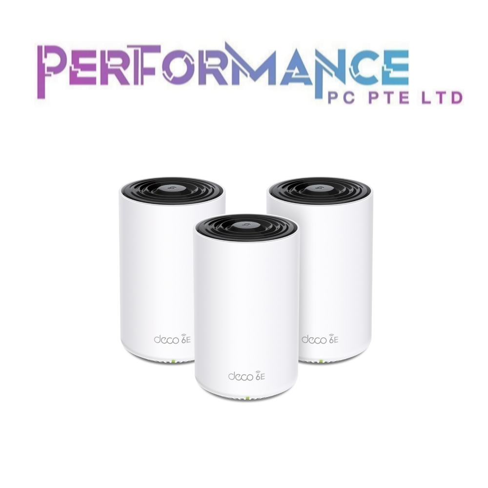 TP Link Deco XE75 Pro AXE5400 Tri-Band 3 / 2 Piece Pack Mesh Wi-Fi 6E System (3 YEARS WARRANTY BY BAN LEONG TECHNOLOGY PTE LTD)