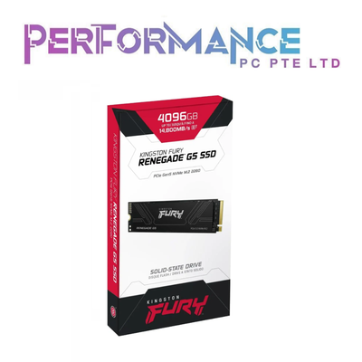 Kingston FURY Renegade G5 2280 PCIe Gen 5 NVMe M.2 SSD 1024GB /2048GB /4096GB (5 YEARS BY CONVERGENT SYSTEM PTE LTD)
