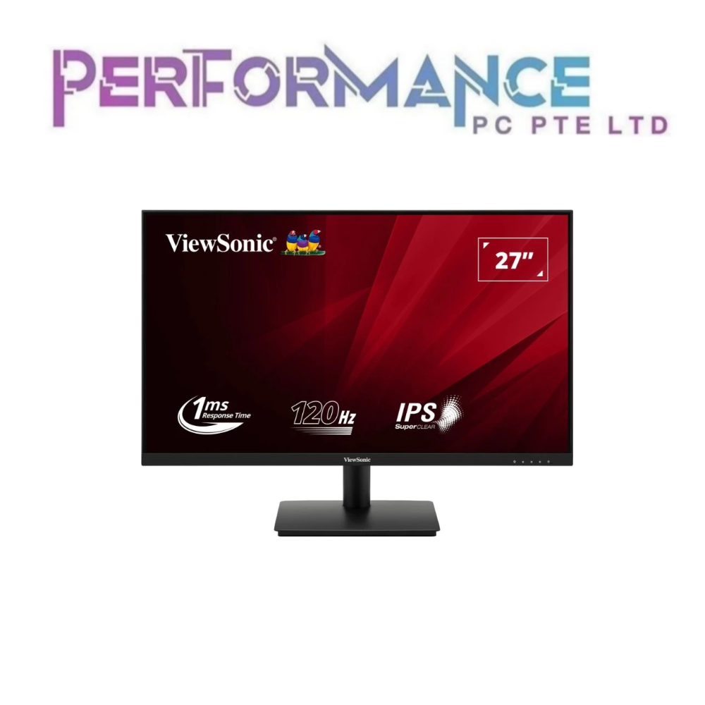 VIEWSONIC VA270A-H 27” FULL HD 120HZ MONITOR WITH FAST 1MS RESPONSE TIME (3 YEAR WARRANTY BY KAIRA TECHNOLOGIES PTE LTD)