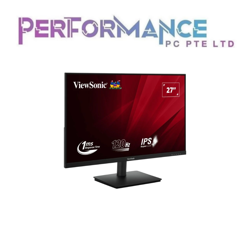 VIEWSONIC VA270A-H 27” FULL HD 120HZ MONITOR WITH FAST 1MS RESPONSE TIME (3 YEAR WARRANTY BY KAIRA TECHNOLOGIES PTE LTD)