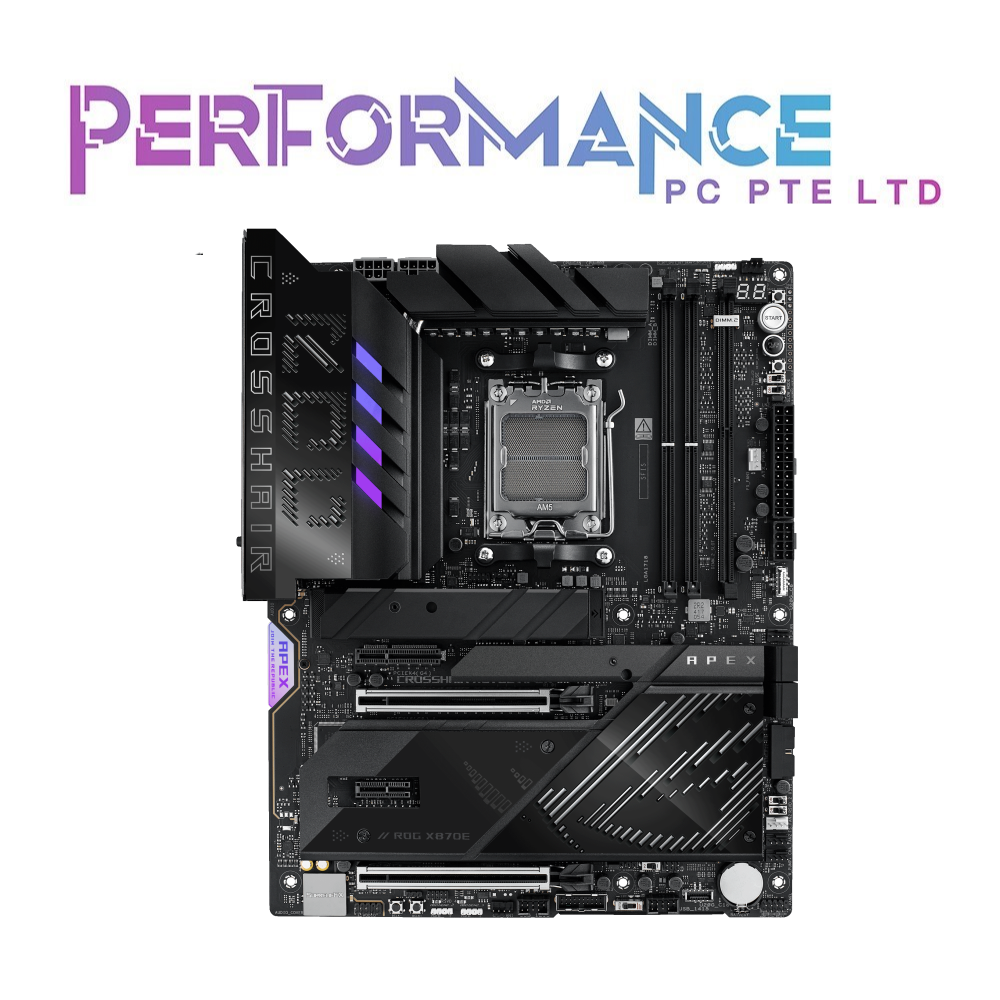 ASUS ROG CROSSHAIR X870E APEX DDR5 MOTHERBOARD (3 YEARS WARRANTY BY BAN LEONG TECHNOLOGIES PTE LTD)