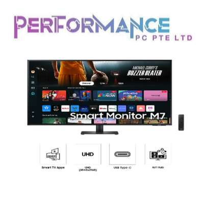 Samsung 43" Smart Monitor M7 M70D UHD LS43DM702UEXXS (3 YEARS WARRANTY BY BAN LEONG TECHNOLOGY PTE LTD)