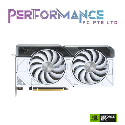 ASUS Dual GeForce RTX 4070 RTX4070 SUPER OC Edition 12GB GDDR6X - Black/White (3 YEARS WARRANTY BY BAN LEONG TECHNOLOGHY PTE LTD)