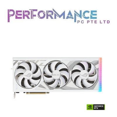 ASUS ROG STRIX GEFORCE RTX 4090 RTX4090 24GB GDDR6X White OC Edition (3 YEARS WARRANTY BY BAN LEONG TECHNOLOGIES PTE LTD)