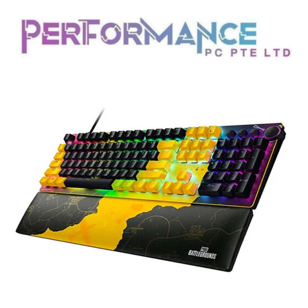 Razer Huntsman V2 - Optical Gaming Keyboard - PUBG: Battlegrounds Edition (Linear Optical Switch) - World Packaging (1 YEAR WARRANTY BY BAN LEONG TECHNOLOGY PTE LTD)