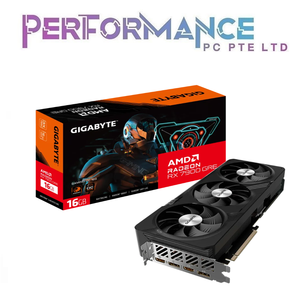 GIGABYTE RADEON RX 7900 RX7900 GRE GAMING OC 16GB (3 YEARS WARRANTY BY CDL TRADING PTE LTD)