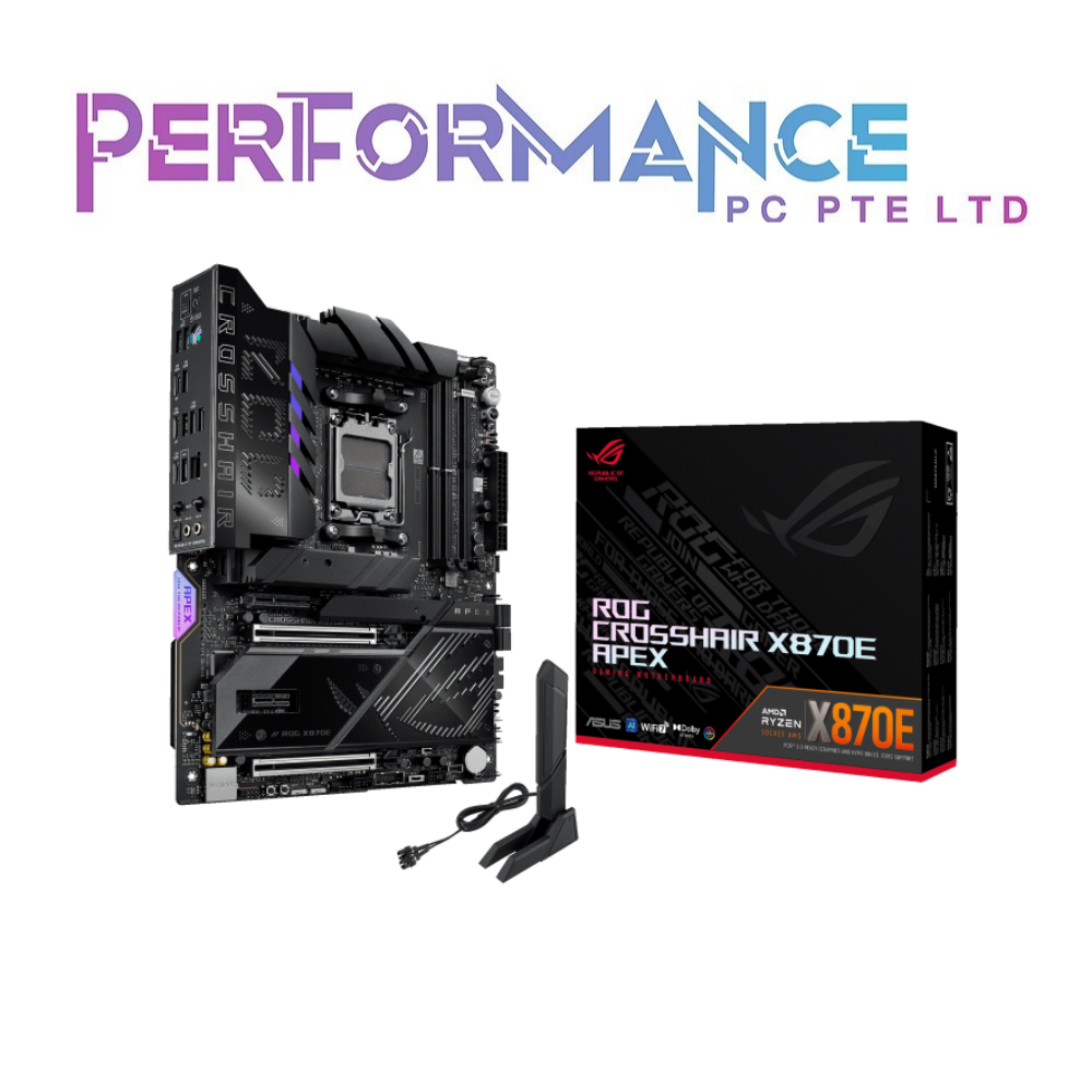 ASUS ROG CROSSHAIR X870E APEX DDR5 MOTHERBOARD (3 YEARS WARRANTY BY BAN LEONG TECHNOLOGIES PTE LTD)
