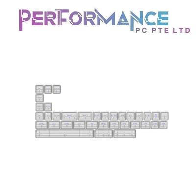 AKKO Clear Transparent Keycap Sets Purple Character ASA (Full Transparent) (1 YEARS WARRANTY BY TECH DYNAMIC PTE LTD)