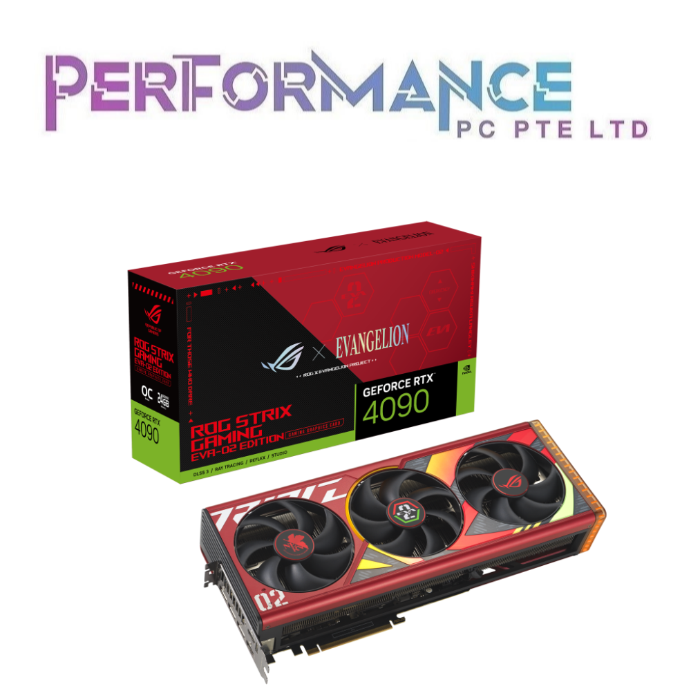 ASUS ROG Strix GeForce RTX 4090 RTX4090 24GB GDDR6X OC EVA-02 Edition GRAPHIC CARD (3 YEARS WARRANTY BY BAN LEONG TECHNOLOGIES PTE LTD)