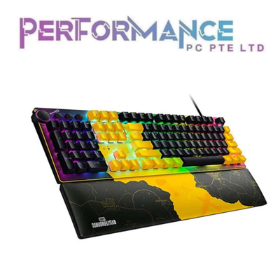 Razer Huntsman V2 - Optical Gaming Keyboard - PUBG: Battlegrounds Edition (Linear Optical Switch) - World Packaging (1 YEAR WARRANTY BY BAN LEONG TECHNOLOGY PTE LTD)