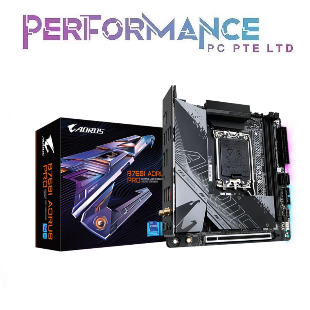 GIGABYTE B760I B760 I B 760I AORUS PRO (rev. 1.x) MOTHERBOARD (3 YEARS WARRANTY BY CDL TRADING PTE LTD)