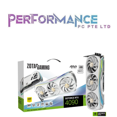 ZOTAC GAMING GeForce RTX4090 RTX 4090 AMP Extreme AIRO White Edition 24GB (3 YEARS WARRANTY BY TECH DYNAMIC PTE LTD)
