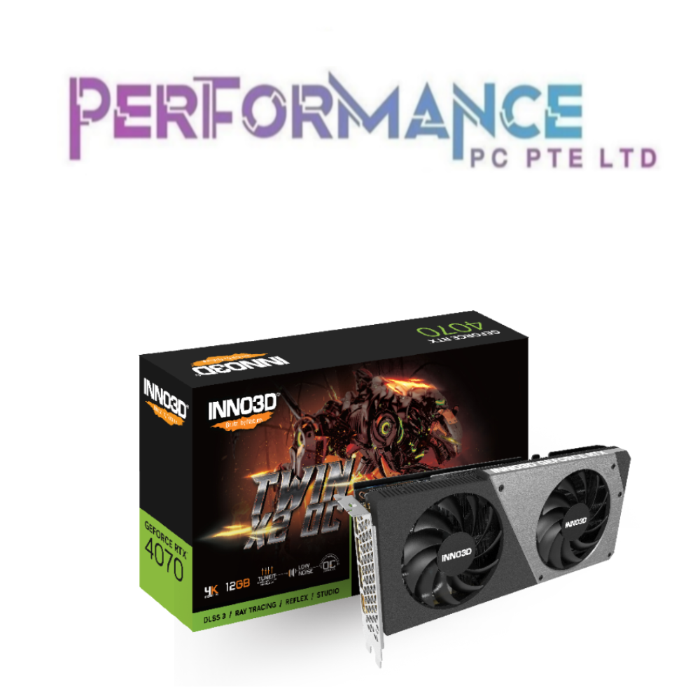 INNO3D GEFORCE RTX 4070 RTX4070 4070  TWIN X2 (3 YEARS WARRANTY BY LEAPFROG DISTRIBUTION PTE LTD)