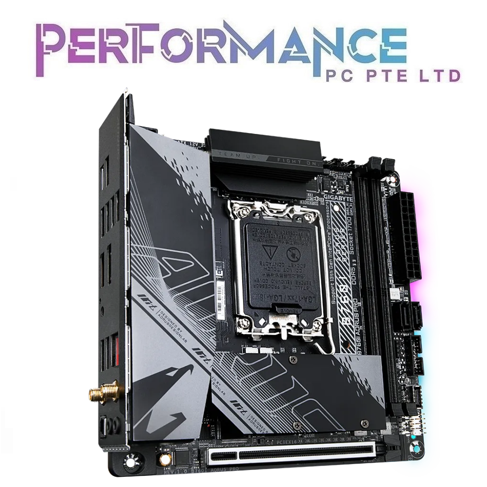 GIGABYTE B760I B760 I B 760I AORUS PRO (rev. 1.x) MOTHERBOARD (3 YEARS WARRANTY BY CDL TRADING PTE LTD)