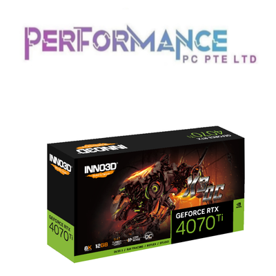 INNO3D GEFORCE RTX 4070 Ti RTX4070TI RTX4070 TI RTX 4070TI RTX 4070 TI Ti X3 OC / NON OC (3 YEARS WARRANTY BY LEAPFROG DISTRIBUTION PTE LTD)