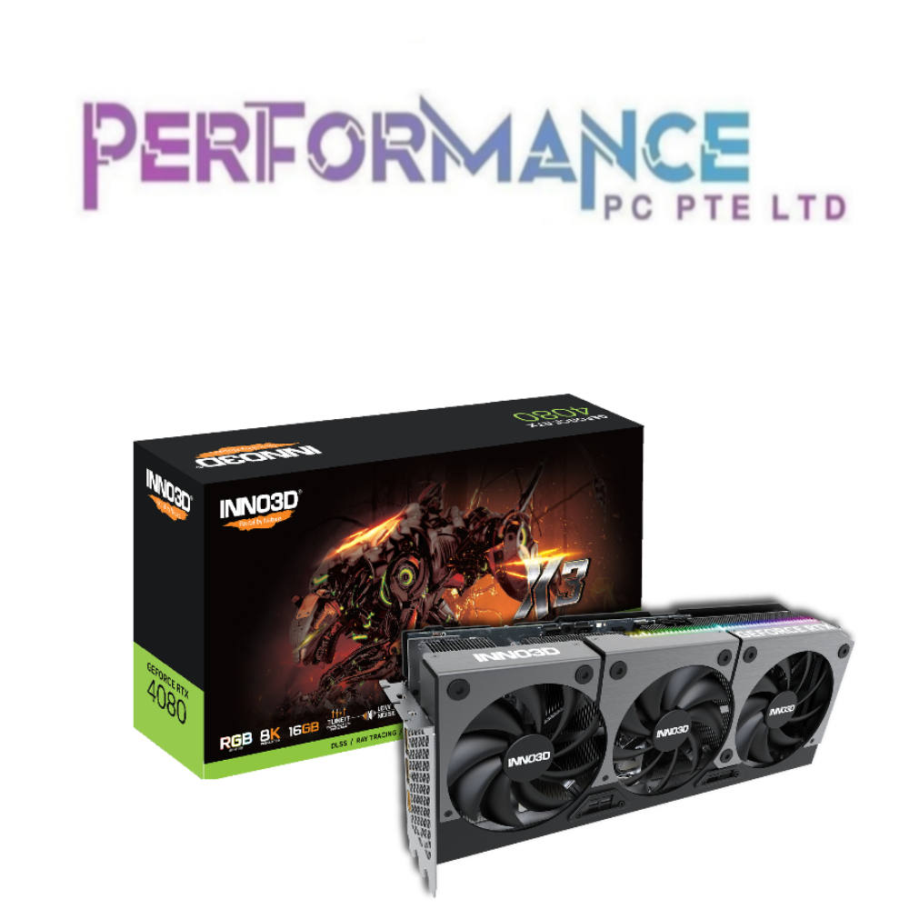 INNO3D GEFORCE RTX 4080 RTX4080 16GB X3 (3 YEARS WARRANTY BY LEAPFROG DISTRIBUTION PTE LTD)