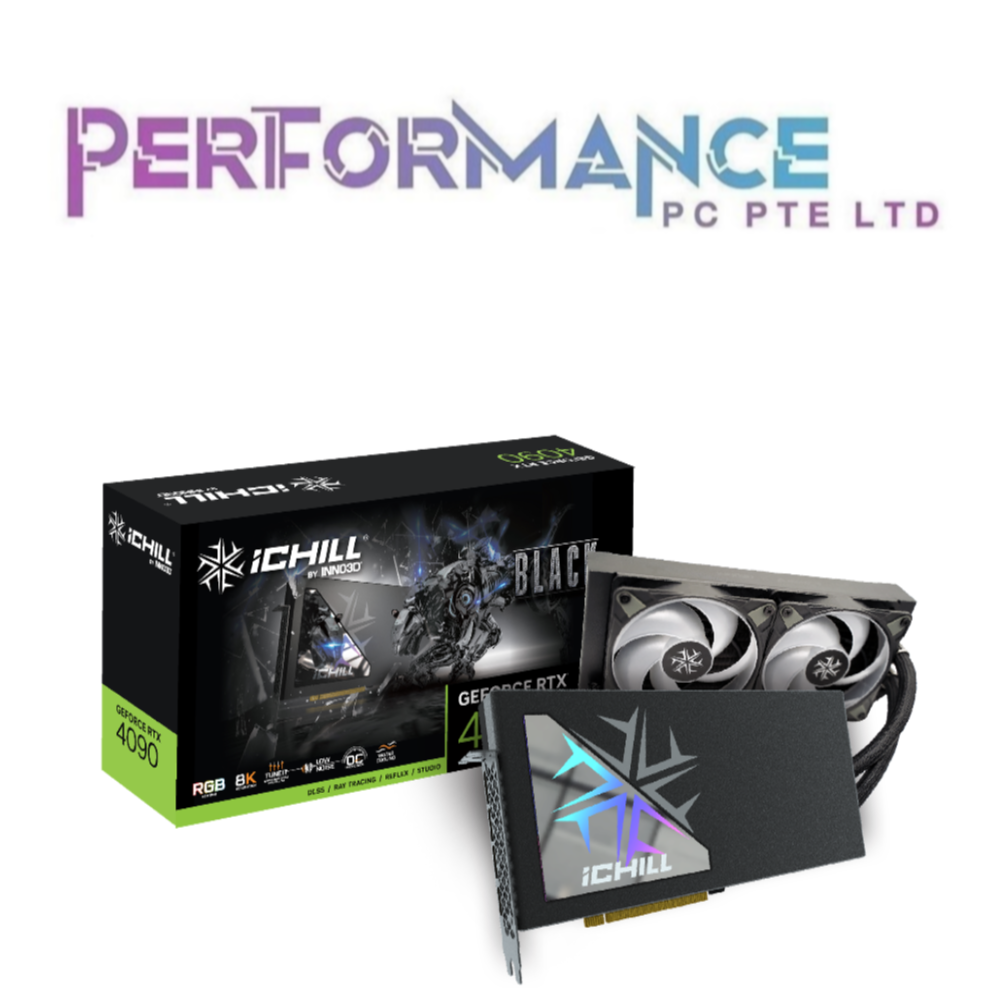 INNO3D GEFORCE RTX 4090 RTX4090 ICHILL BLACK Graphics Card (3 YEARS WARRANTY BY LEAPFROG DISTRIBUTION PTE LTD)