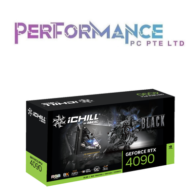 INNO3D GEFORCE RTX 4090 RTX4090 ICHILL BLACK Graphics Card (3 YEARS WARRANTY BY LEAPFROG DISTRIBUTION PTE LTD)