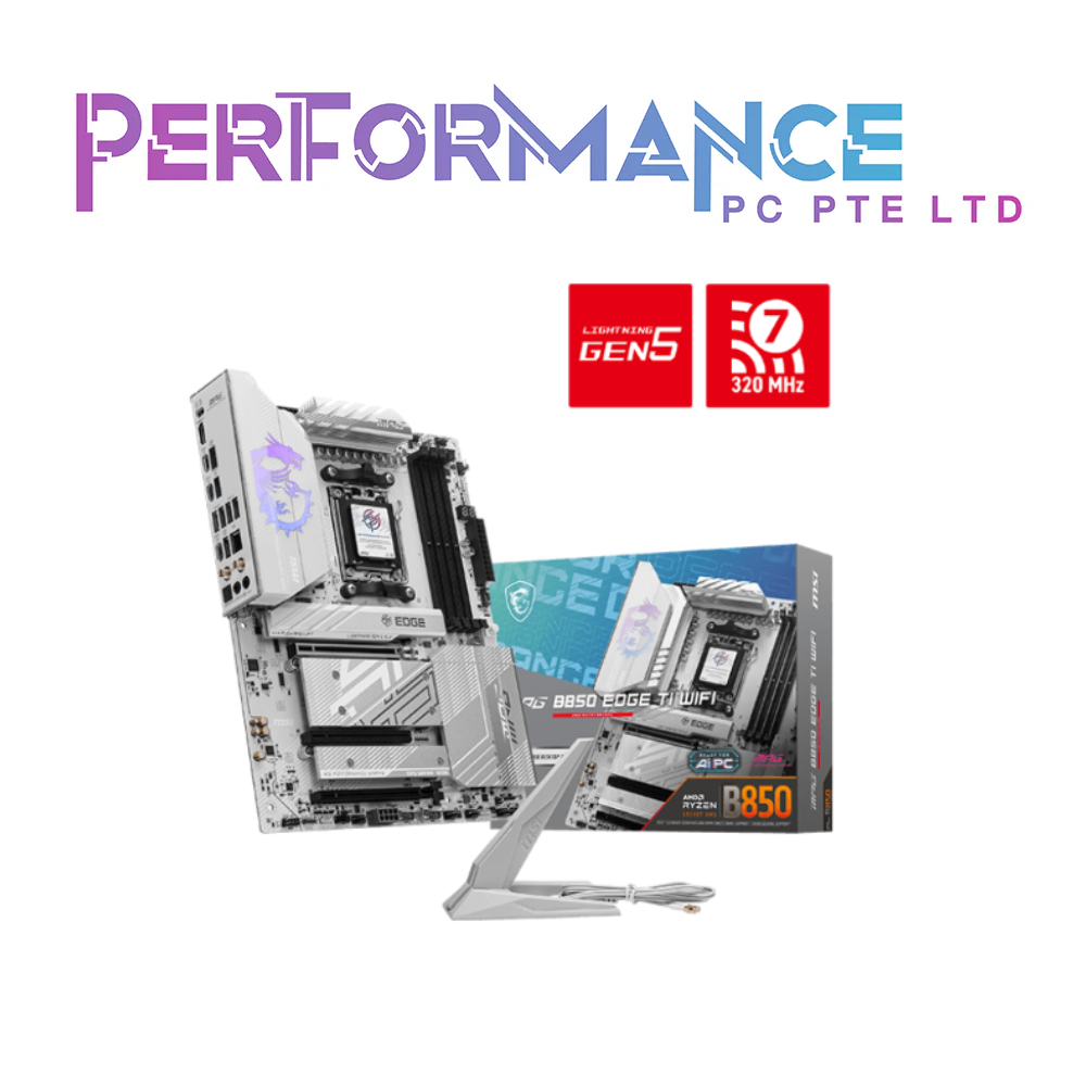 MPG B850 EDGE TI WIFI Motherboard (3 YEARS WARRANTY BY CORBELL TECHNOLOGY PTE LTD)