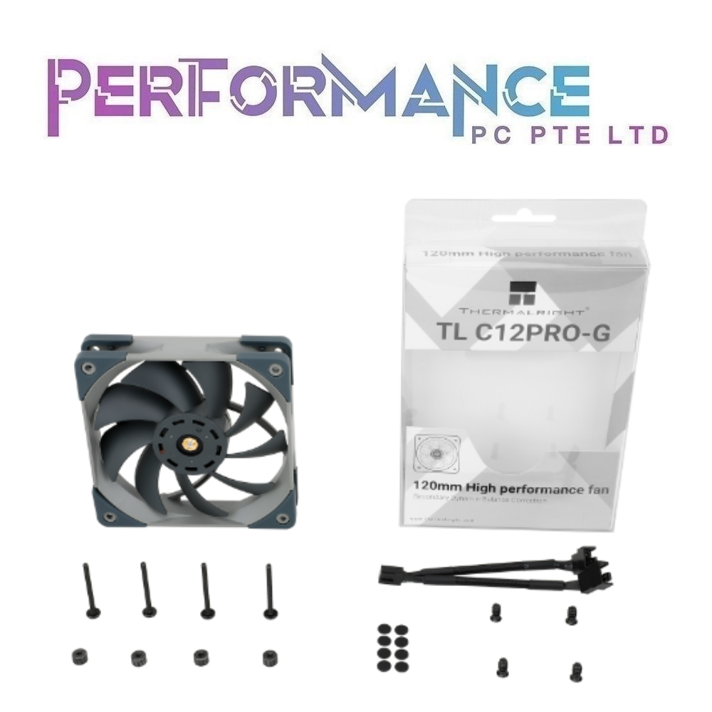 THERMALRIGHT TL-C12 PRO-G / TL-C12PRO-W Grey / White Single Piece Pack Cooling Fan ( 6 YEARS WARRANTY BY THERMALRIGHT )