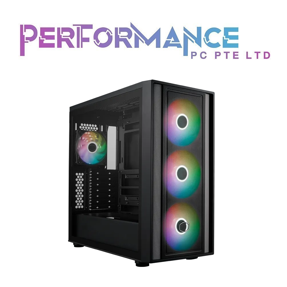 MASTERBOX 600 ARGB ATX CASE WITH T.G BLACK/WHITE (2 YEARS WARRANTY BY BAN LEONG TECHNOLOGIES PTE LTD)