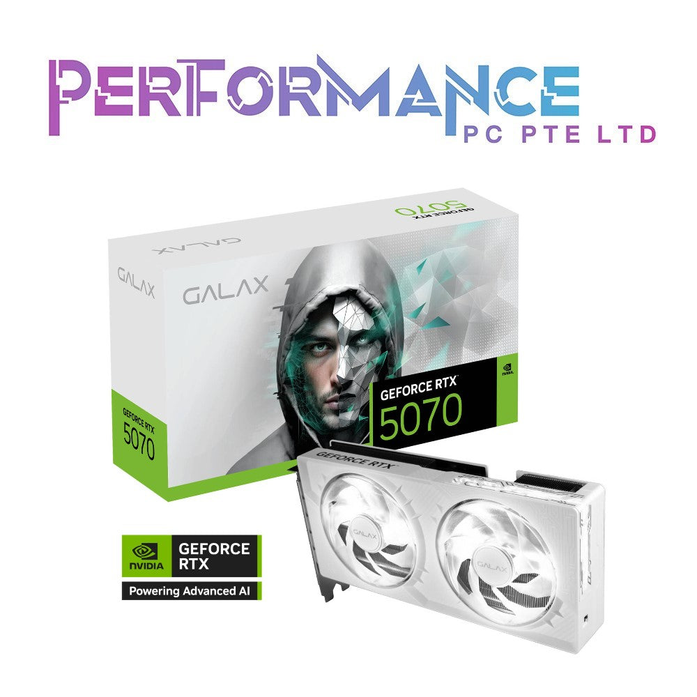 GALAX GeForce RTX™ 5070 1-Click OC White 12GB GDDR7 (3 YEARS WARRANTY BY CORBELL TECHNOLOGIES PTE LTD)