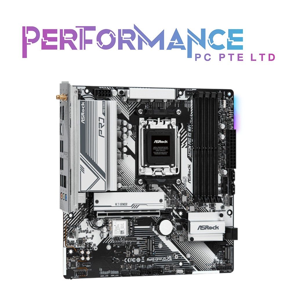 ASROCK A620M PRO RS WIFI AX 1 PCIe 4.0 x16 with HDMI, DisplayPort MOTHERBOARD (3 YEARS WARRANTY BY TECH DYNAMIC PTE LTD)