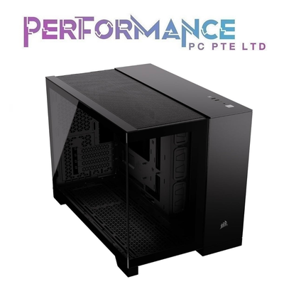 CORSAIR 2500X Mid-Tower Dual Chamber PC Case - Black/White (2 YEARS WARRANTY BY CONVERGENT SYSTEM PTE LTD)