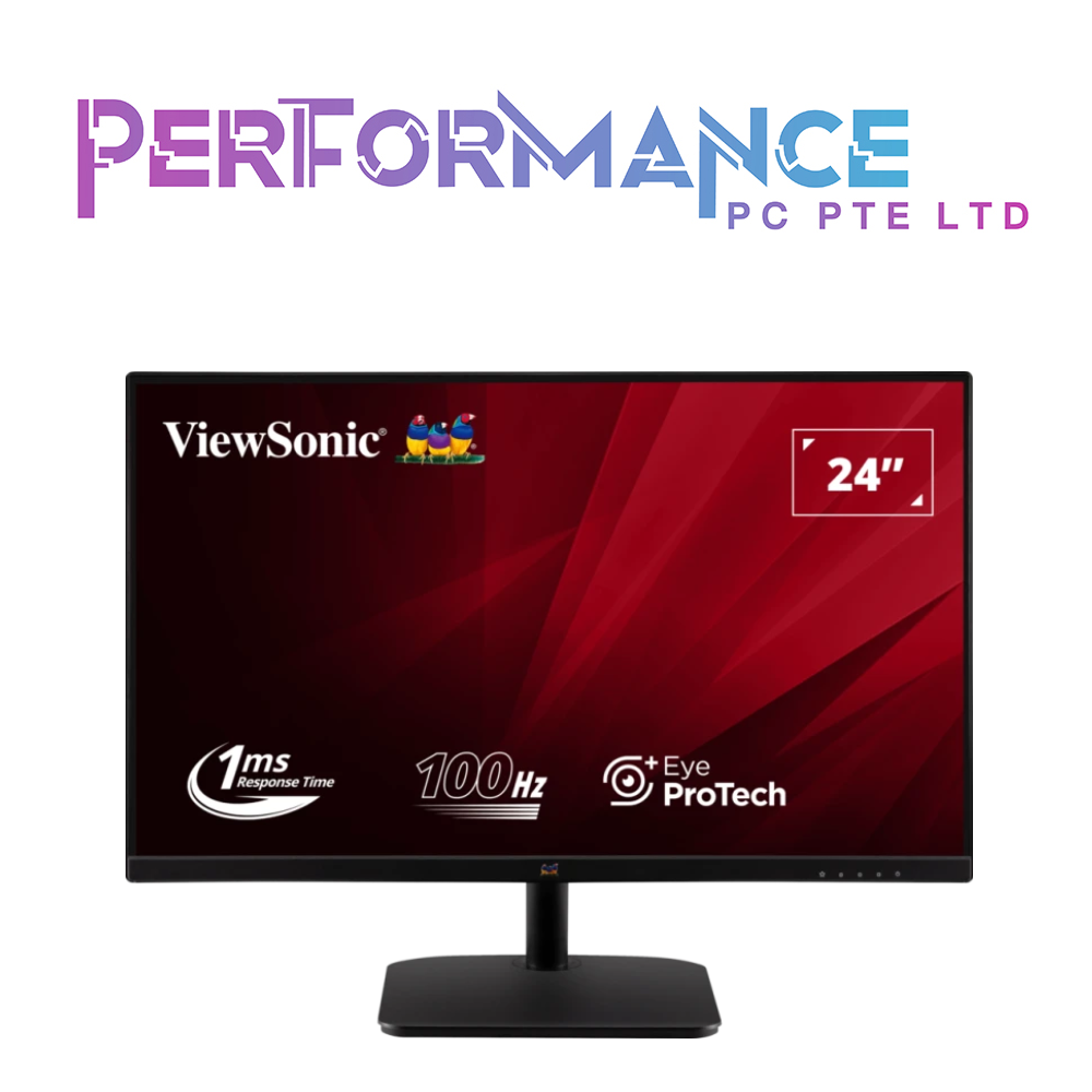 ViewSonic VA2432-MHD 24” IPS Monitor Featuring Display Port, HDMI and Speakers (3 YEARS WARRANTY BY KAIRA TECHNOLOGY PTE LTD)