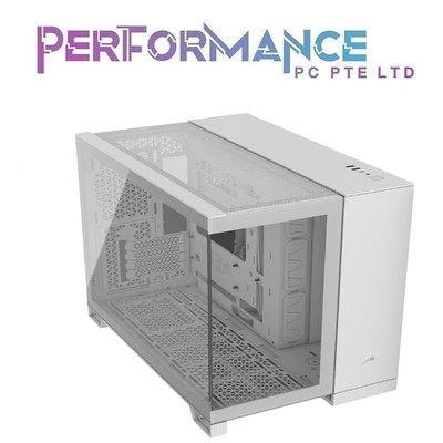 CORSAIR 2500X Mid-Tower Dual Chamber PC Case - Black/White (2 YEARS WARRANTY BY CONVERGENT SYSTEM PTE LTD)