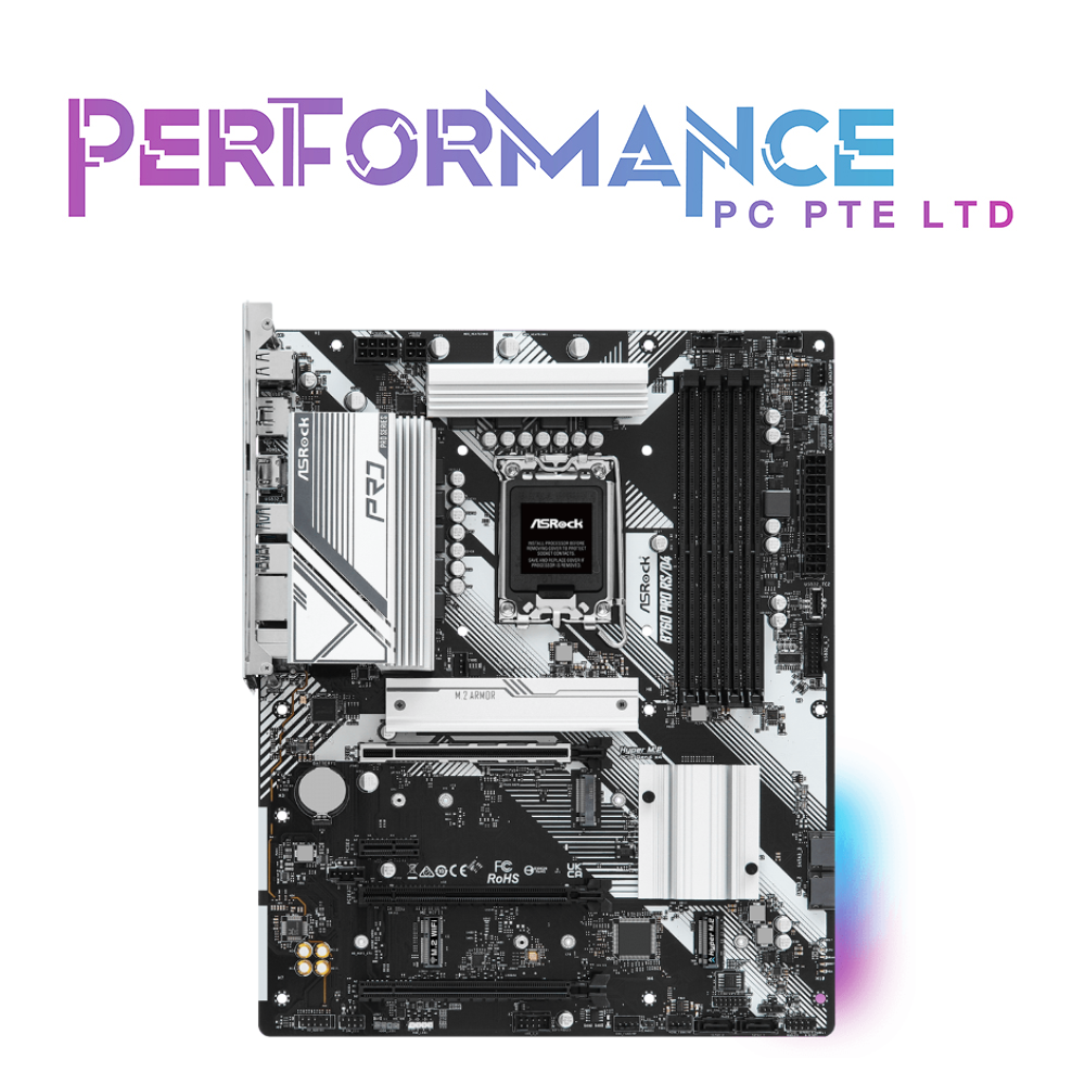 ASROCK B760 PRO RS / D4  4 x DDR4 DIMM Slots MOTHERBOARD (3 YEARS WARRANTY BY TECH DYNAMIC PTE LTD)