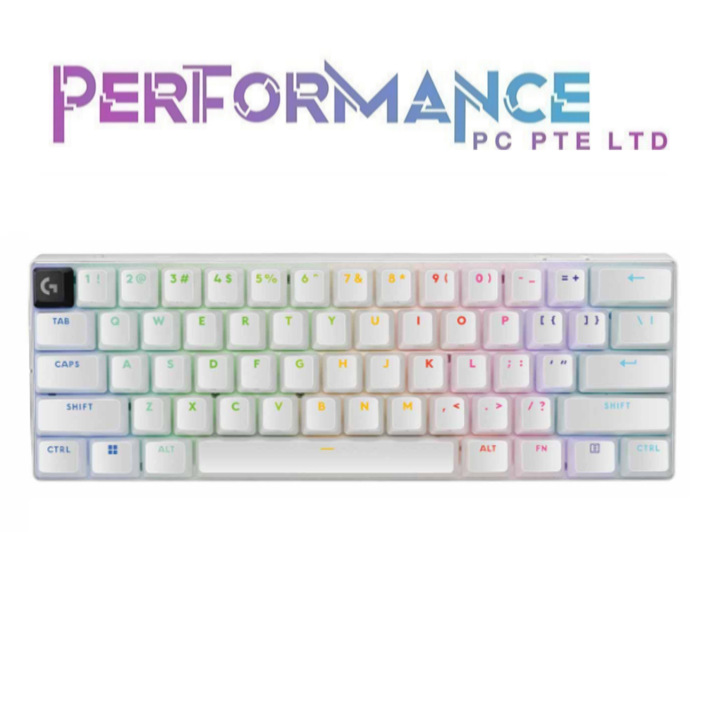 Logitech Pro X 60 Lightspeed Black / White / Magenta Gaming Wireless Keyboard Gx-Brown Switches (2 YEARS WARRANTY BY BAN LEONG TECHNOLOGIES PTE LTD)